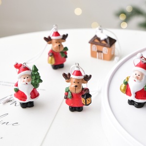 Custom Wholesale Resin <b>Christmas</b> Ornaments Box Set Santa Elk Pet Dog <b>Mini</b> House Xmas <b>Tree</b> Hanging Decorations for Holiday Gift - Product Image 2