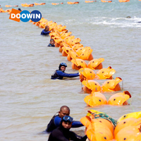 Flotteurs de ponton flottants en PVC de haute qualité, flotteurs de câble gonflables jumeaux pour l'installation de pipelines