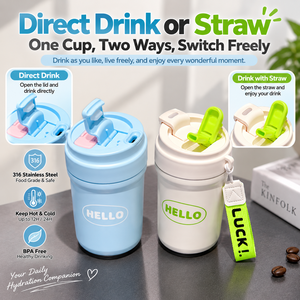 แก้วกาแฟสแตนเลส 316 เก็บความร้อน ความเย็น ป้องกันการรั่วซึม ขนาด 500 มล. พกพาสะดวก สำหรับเดินทาง ออฟฟิศ และบ้าน - Product Image 2