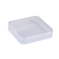 Boîte de rangement transparente pour pièces détachées 1,8 cm, idéale pour le commerce international, boîte à bijoux en plastique rectangulaire ou carrée, petite et très transparente