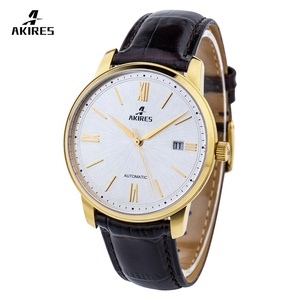 Akires prodotti in acciaio inox di alta qualità vetro zaffiro orologio da uomo automatico orologio meccanico - Product Image 2