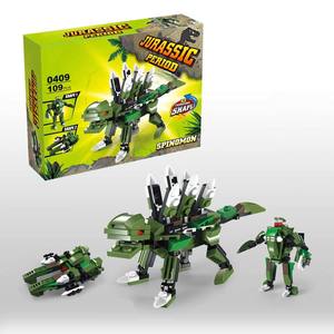 Ensemble de blocs de construction de dinosaures Stegosaurus 3 en 1, 109 pièces, jouet STEAM pour développer la motricité fine, cadeau pour enfants - Product Image 4