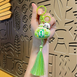 Tassel Small Animal Blessing Bag <b>Key</b> <b>Chain</b> Cute Panda Hanging Small Gift - Product Image 6