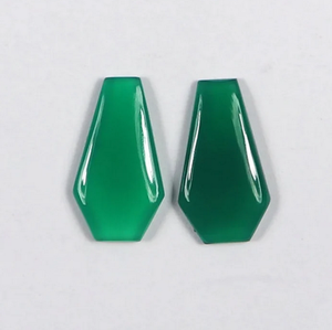 หยกเขียวธรรมชาติ ขนาดสั่งทำได้ รูปทรงโลงศพ เรียบเนียน สำหรับทำเครื่องประดับ ต่างหู สร้อยคอ แหวน คุณภาพเยี่ยม หินประจำเดือนพฤษภาคม - Product Image 6