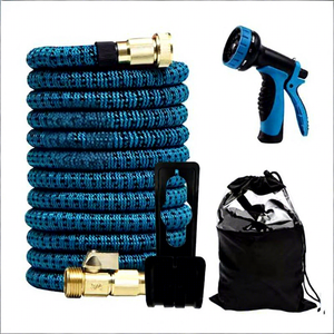 3X Expandable Garden Water 10 Nozzles and Brass Connectors with 25FT/50FT/75FT/100FT/125FT/150FT/175FT/200FT/250FT - Product Image 1