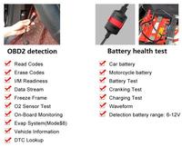 Escáner de Diagnóstico OBD2 para Automóviles KONNWEI KW681 de 12 V, Herramienta de Diagnóstico OBD2 Multifunción con Prueba de Batería para Vehículos