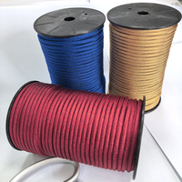 Corde en paracorde de 4 mm, 1000 pieds, petit MOQ, en stock, couleurs variées, corde en nylon tressé pour camping en plein air, randonnée, corde de maintien, laisse pour chien