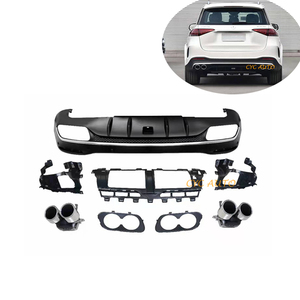 Diffuseur GLE53 en ABS, lèvre de pare-chocs arrière pour <span class=keywords><strong>Mercedes</strong></span> <span class=keywords><strong>Benz</strong></span> Classe <span class=keywords><strong>GLE</strong></span> W167, kit carrosserie AMG 2020 <span class=keywords><strong>2021</strong></span> 2022+ - Product Image 5