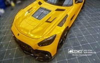 Film de protection de véhicule en PVC ultra brillant PET, couleur jaune érable, 1,52 x 18 m, film vinyle brillant, film de protection de carrosserie de voiture