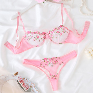 Châu Âu Mỹ Phong Cách Mới Sexy Đồ Lót Đặt Phụ Nữ Lưới Màu Đen Xem Qua Có Thể Điều Chỉnh Bộ <span class=keywords><strong>Bikini</strong></span> Qua Biên Giới Bán Buôn 23129 - Product Image 6