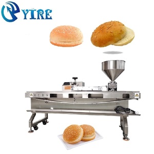 Hochwertige Fabrik Sandwich Marmelade Sahne gefüllt Brot machen Füll maschine für <span class=keywords><strong>Burger</strong></span> Brötchen UFO <span class=keywords><strong>Burger</strong></span> Maschine - Product Image 1