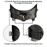 Coussin de coussin facial d'interface faciale VR confortable pour Meta Quest 3, accessoires VR de support de mousse en cuir PU de remplacement réglable