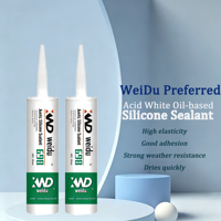 Scellant silicone acétique blanc haute adhérence 300 ml, transparent avec protection antifongique