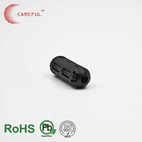 SCRC65 Clip-On Split Ferrite Core ID 7.2*3.6mm EMI RFI Noise Suppressor Power Cable Choke Filter for Small Electronic Equipment