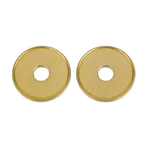 High Quality Gold Silver Round Hole Grooved Game Tokenと穴