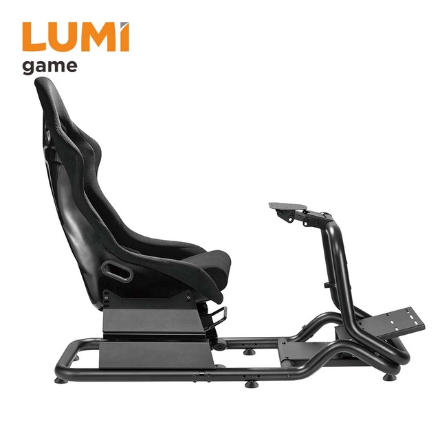 LRS07-BS Custom Game Racing Chassis E-sports Simulator Cockpit Profile Driving Sim Race Frame Rig with Seat G29 F1