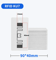 Étiquettes de livre RFID HF imprimées sur mesure, protocole ISO15693, étiquettes en papier enduit adhésif imperméables pour utilisation logistique, motifs personnalisés