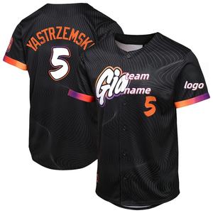 Camiseta de Béisbol y Sóftbol Personalizada de los Gigantes de San Francisco, Uniforme de Malla Sólida Estilo EE. UU., Hecha de Material de Poliéster Sublimado para Ropa Deportiva - Product Image 3