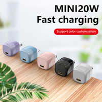 Adaptateur secteur USB C PD 20W WISESIR, prise EU, type C 3.0, charge rapide, chargeur GAN, adaptateur universel pour téléphone portable