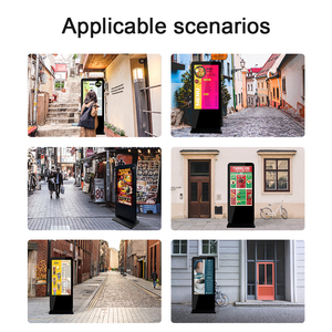 Ngoài trời 49 inch không thấm nước kỹ thuật số Bảng menu freesstanding thông tin Totem Android kỹ thuật số biển 2500 nits LCD quảng cáo đưa ra - Product Image 2