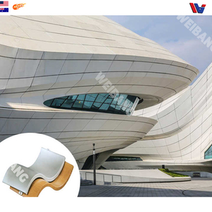 Paneles de Pared Curvos de Aleación de Aluminio Personalizados de Fábrica, Cortados a Medida, Ignífugos, Impermeables, para Exteriores, Cortina de Pared para Hoteles - Product Image 4