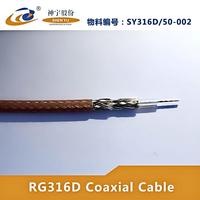 Câble coaxial RF haute température double blindage RG316 pour GPS 4G Wifi Radio TV Antenne Fabricant Prix d'usine