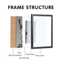 Hot Sale 8.5x11 High Definition Diplom und Zertifikat Foto rahmen Großhandel PVC Honor Awards Posed Photo Frame