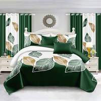 Ensemble de literie DL Premium 12 pièces, ensemble de couettes King Size avec taies d'oreiller et rideaux pour la maison, OEM personnalisé en gros