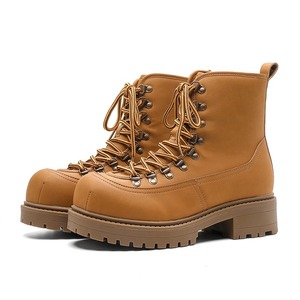 Nouvelles Bottes Vintage à Semelle Épaisse 2025 – Bottes de Travail Mi-Mollet pour Hommes et Femmes, Style Loisirs Extérieur, Chaussures de Randonnée pour Couples - Product Image 5