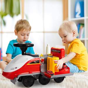 Распродажа, <span class=keywords><strong>2</strong></span> в 1, игрушечный раздвижной автомобиль, детский пожарный автомобиль, игрушечный гоночный трек, Наборы игрушек - Product Image 4