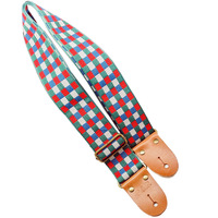 Sangle populaire pour guitare 2023 PP sangle de guitare Jacquard plaid léopard nouvelle sangle de guitare acoustique