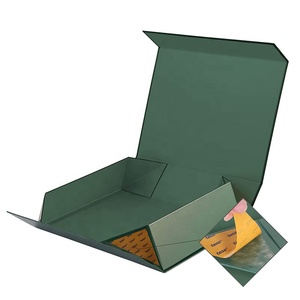 Personalized UV Coated Sponge Lined Self Erecting <b>Magnetic</b> Folding Rigid Cardboard <b>Box</b> for Clothing & Socks Packaging - Product Image 1