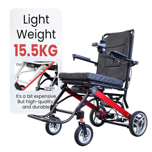Fauteuil roulant électrique pliable et léger de 15kg pour personnes âgées handicapées 6A équipement de réadaptation convivial pour l'embarquement de la batterie au lithium - Product Image 2