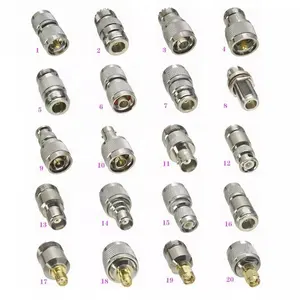 Conectores rf de serviço único RP SMA SMB SMC MCX MMCX BNC TNC N UHF F CRC9 TS9 adaptadores macho fêmea conversores plugs conectores