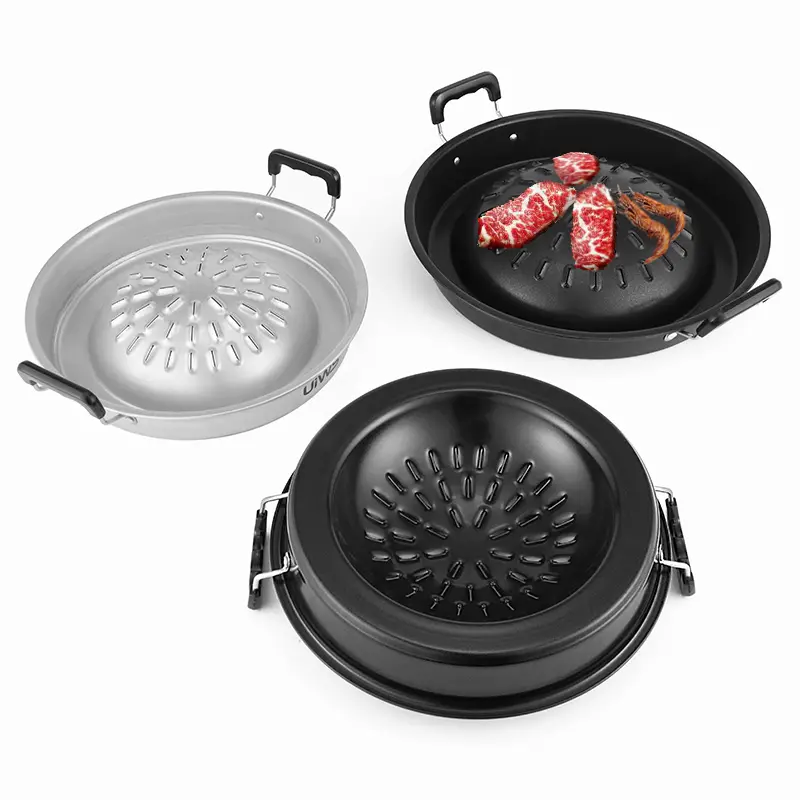 Thai Bbq Grill Service Dish Multi Function Shabu Shabu Hot Pot alluminio/lron Thai Barbecue Grill