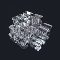 Ensemble de 14 contenants de rangement pour aliments en plastique empilables, étanches, de qualité supérieure, en PET et PP, pour fruits et légumes