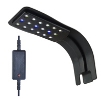 Lampe LED pour aquarium Heto, ultra-mince, à clipser, avec prise AU US EU UK, indice de protection IP67, 100-240V, 4W, 9000-12000K, 1000 Lux, 180lm, garantie 1 an