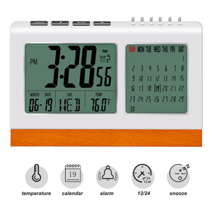 <span class=keywords><strong>Horloge</strong></span> de <span class=keywords><strong>bureau</strong></span> numérique avec calendrier et température, affichage des heures de prière, vente <span class=keywords><strong>en</strong></span> <span class=keywords><strong>gros</strong></span>, modèle T-060B - Product Image 3