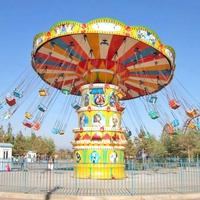 Nouvelle Conception - Manège Chaise Volante 36 Places - Produits en Fibre de Verre et Métal pour Parc d'Attractions Extérieur