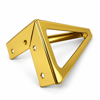 Pieds de meubles triangulaires en métal de bonne qualité pour lits, canapés, armoires, tables - Quincaillerie en fer durable, design moderne, utilisation multi-espaces