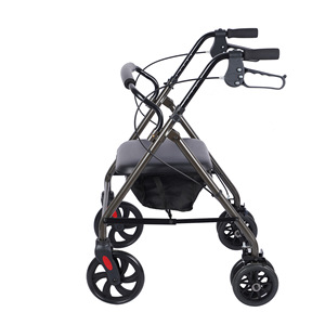 Andador con Ruedas Plegable para Asistencia a la Movilidad de Personas Mayores, Operación Manual, Material de Hierro - Product Image 4