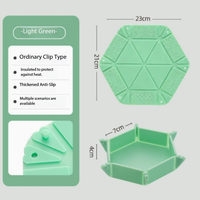 Assiettes pliantes multifonctionnelles en silicone magnétique réutilisables, résistantes à la chaleur, écologiques, pour suspendre les aliments