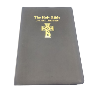 Couverture en cuir PU véritable d'impression <span class=keywords><strong>de</strong></span> Bible KJV <span class=keywords><strong>de</strong></span> luxe, bordure dorée et marqueur <span class=keywords><strong>de</strong></span> ruban, titre en relief personnalisé - Product Image 1