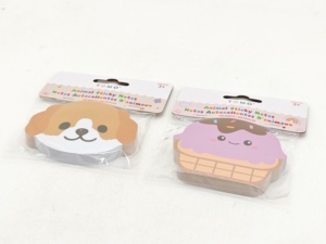 Set di Blocchetti Adesivi a Forma di Gelato con Cane Carino, Memo Pad Kawaii a Cartone Animato per Bambini e Adulti, Forniture per Scuola e Ufficio, Regalo - Product Image 2