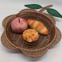 Panier de rangement en rotin PP tressé à la main, nouveau design Jiaxiang, plateau à fruits, porte-bonbons, plateau de rangement décoratif pour table, panier chinois