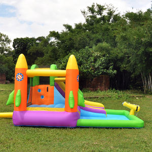 Castillo inflable de múltiples funciones para interiores/exteriores que proporciona horas de tobogán de agua, casa de rebote, trampolín divertido para - Product Image 3