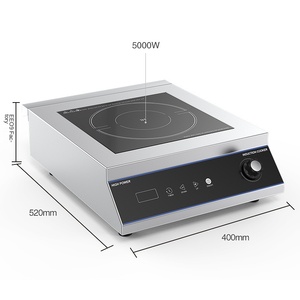 Cuisinière à induction électrique commerciale transfrontalière 2000W haute puissance concave, norme américaine 110V, étanche, écran LCD - Product Image 5