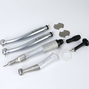 Juego de fresas dentales de alta y baja velocidad, 300000 RPM, cabezal cilíndrico de 1.6mm, plateado, certificado CE, para pulido dental - Product Image 1