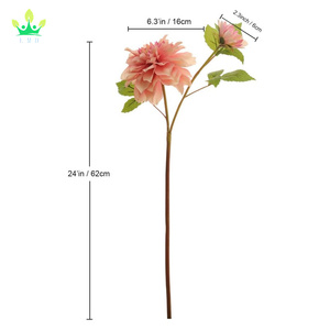 Fiori di seta artificiale dalia fiore a stelo lungo adatto per la decorazione di nozze mazzi decorazioni per la casa arredamento per la casa - Product Image 3