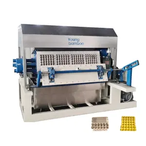 New arrival egg tray paper pulp molding mould making machine egg cartons making machine 3000 pcs/h